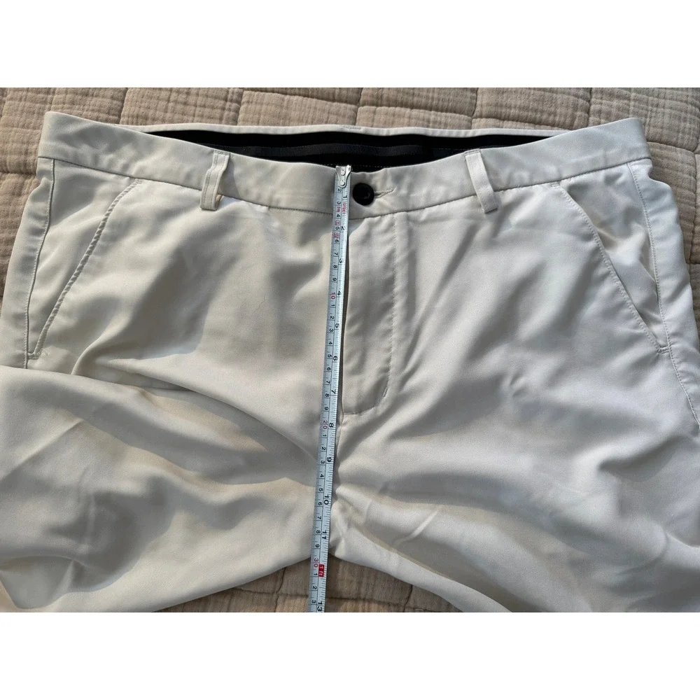 Tek Gear Shorts Mens 38 Beige Golf Performance Flat‎ Front Polyester Sport